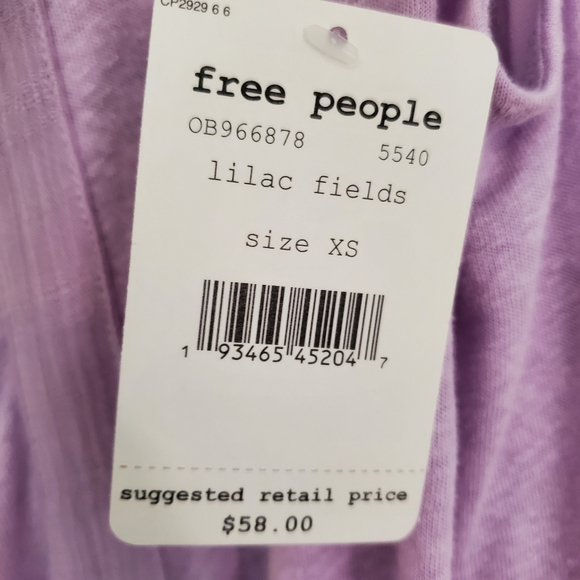 Free People Keep it Casual Tee in Lilac Fields - Picture 9 of 14